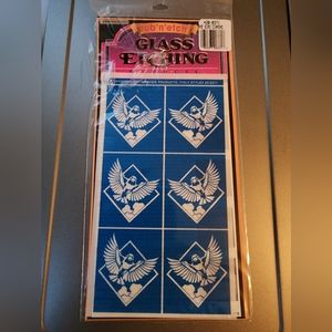 Armour Rub'N'Etch Glass Etching Stencils. Bird Diamond 20-0371. Open but…